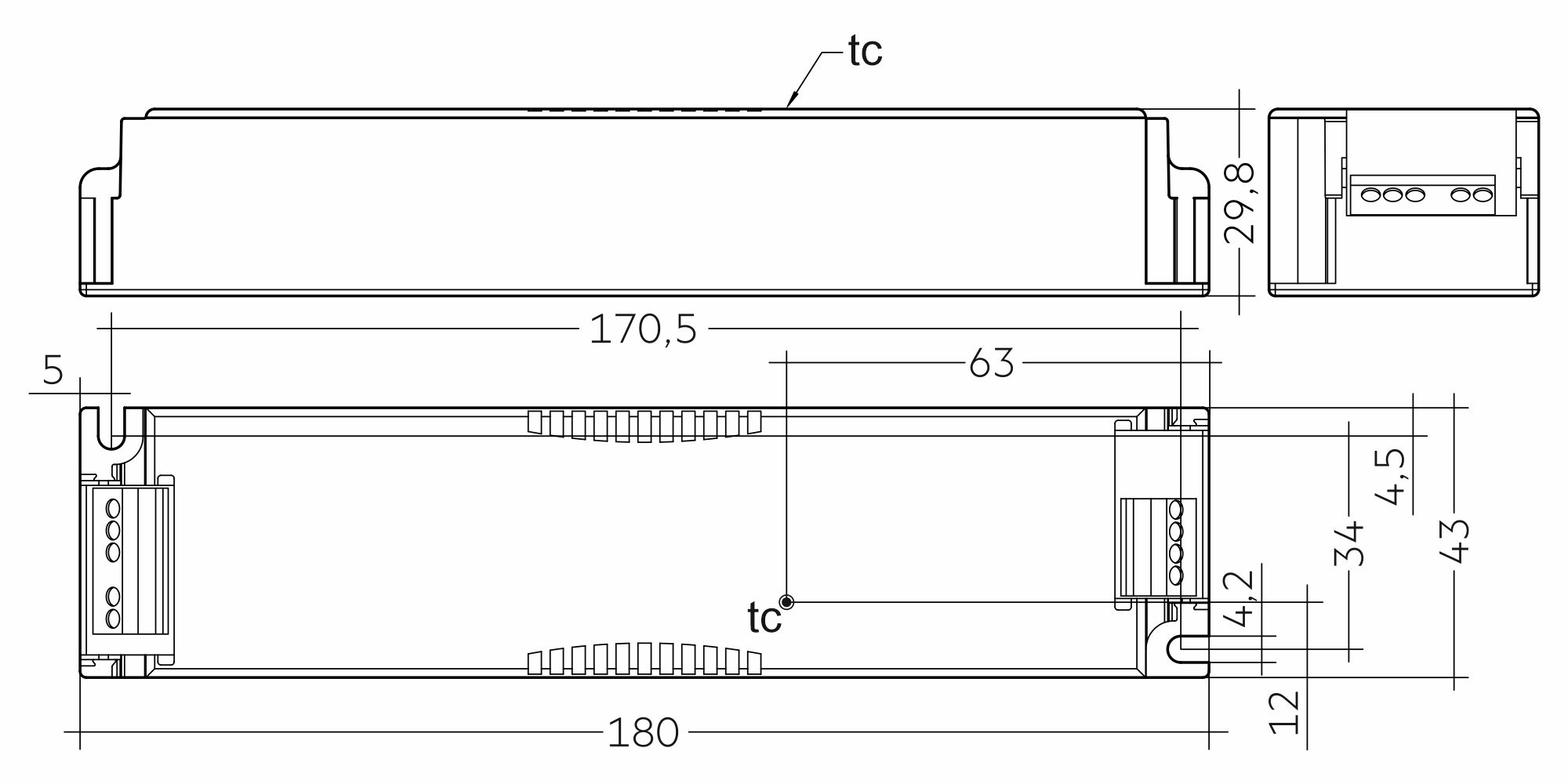 Tridonic, LC 60/24V bDW SC PRE2 28002416  Tridonic LC